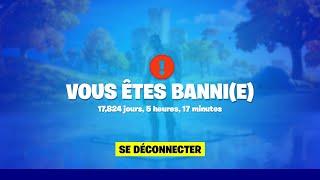 Fortnite m'a banni à vie (j'arrête tout..)