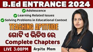 Teaching Aptitude for B.Ed Entrance 2024 || Bed teaching aptitude #teachingaptitude #icareclasses