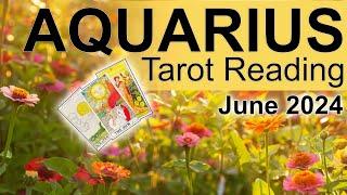 AQUARIUS TAROT READING "Expect the Unexpected! You're Getting Your Wish!" June 2024 #tarotreading
