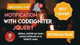  Notifications Codeigniter + JQuery