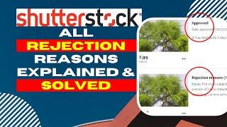 Shutterstock rejection reasons | Shutterstock photos not Approved | Stock photography tips & tricks
