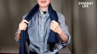 5 ways to tie a winter scarf, simple and stylish, suitable for both men and women