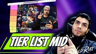 A MELHOR TIER LIST DO MID PARA SUBIR ELO NO WILD RIFT - PRO PLAYER SHUMAS REVELA !