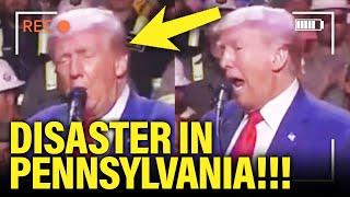 SLURRING Trump STRUGGLES in DISASTER Pennsylvania Speech