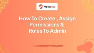 how to create Roles for admin in Multisaas   Multi Tenancy Platform #saas  #xgenious #codecanyon