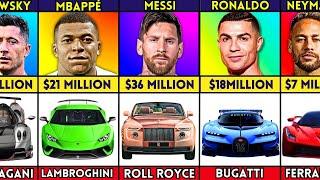 Most EXPENSIVE Car Of Famous Football Players FC DATA | Comparison