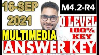 MULTIMEDIA M4.2-R4 Answer key 16 September 2021|100% KEY नोट्स और गेस पेपर का कमाल P