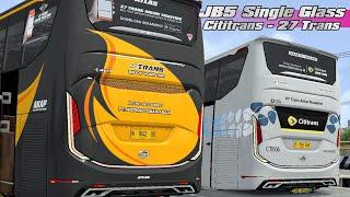 27 Trans & Cititrans. Livery Mod JB5 Single Glass Zwii Official. Bussid