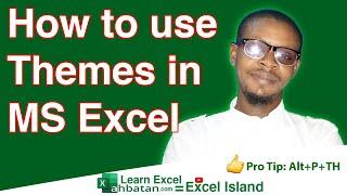 How to use Themes in MS Excel