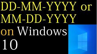 How to Change Date Format on Windows 10? | Date Format Change on Windows 10 | Change Date to DDMMYY