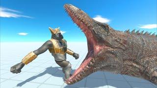 Mosasaurus versus the monkey rebellion | Animal Revolt Battle Simulator