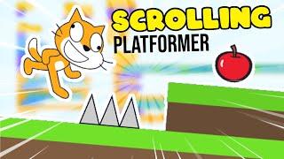 How to make a SCROLLING PLATFORMER in SCRATCH | Tutorial