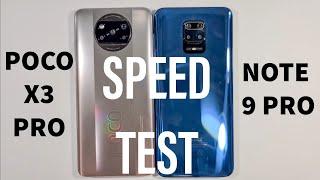 Xiaomi Poco X3 Pro vs Xiaomi Redmi Note 9 Pro Speed Test