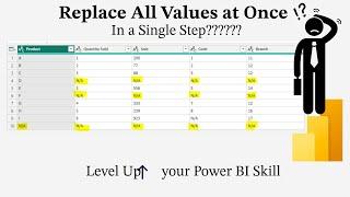 Replace All Values at Once in Power BI Table (Why do it one at a time?)