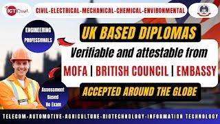 UK Diploma | Attestable from MOFA | British Council | Embassy | Saudi Engineering Council