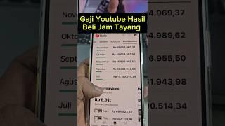 BIKIN KAGET‼️GAJI YOUTUBE HASIL BELI JAM TAYANG