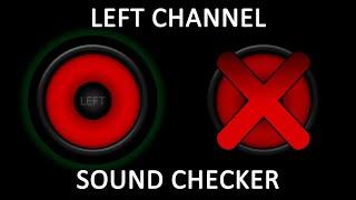 (◀️ONLY LEFT CHANNEL◀️) 1 MINUTE - Audio Stereo Test for Speakers / Headphones