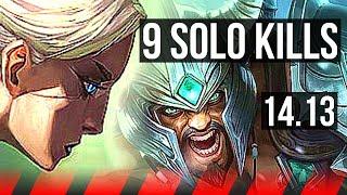 CAMILLE vs TRYNDAMERE (TOP) | 9 solo kills, 1000+ games, Rank 9 Camille | VN Challenger | 14.13