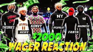 Keife & Konvy Wagered Fanta & JPCapalot For $2000 In The BIGGEST WAGER OF THE YEAR So Far On NBA2K22