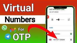 Creating Fake Telegram And WhatsApp On UK And USA Numbers| Online OTP App For All Apps