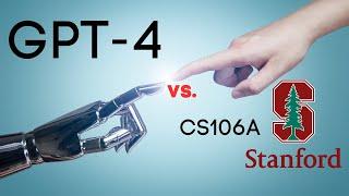 GPT-4 vs. Stanford Python Course (Code in place / CS106A)