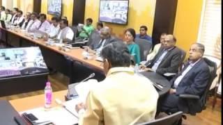 VIDEO CONFERENCE WITH BANK OFFICIALS BY AP CM AT CAMP OFFICE ON 16112016