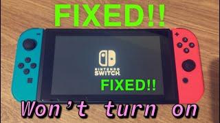 Nintendo Switch won’t turn on or charge doesn’t work HOW TO FIX TURN IT BACK ON!