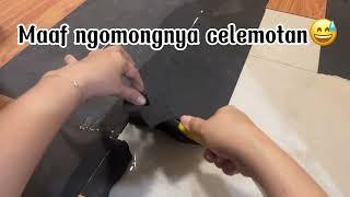 Cara menghilangkan lem vinyl foam lantai.