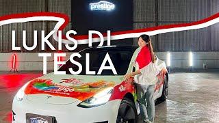 Tesla pertama di Indonesia yang di lukis! | Vlog Erika Richardo