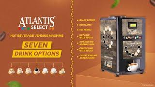 Atlantis Select: 7 Drink Options Tea Coffee Vending Machine for Large offices