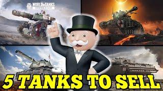 5 BEST TANKS to SELL in World of Tanks