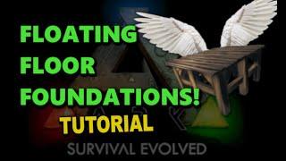 Ark - Floating Floor Foundations - Tutorial - No Mods