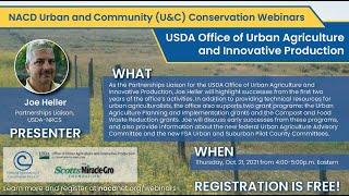 USDA Office of Urban Agriculture and Innovative Production - October 2021