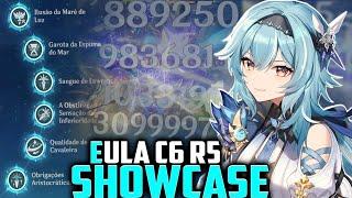 O PERSONAGEM Mais FORTE Do JOGO! EULA C6 R5 CONSEGUE "ESTRAGAR" SUA CONTA! GENSHIN IMPACT SHOWCASE