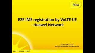 End to End VOLTE UE registration