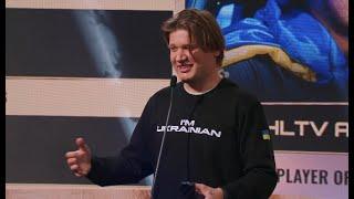 S1mple speech at the HLTV Awards show