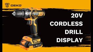 DEKO TOOLS. 20V Cordless Drill. DKCD20XL01