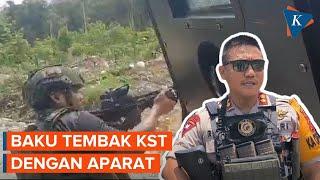 Detik-detik Baku Tembak Antara KST dan Aparat di Nduga