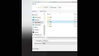 HOW TO SAVE HTML FILE AND RUN IN WEBSITE -basics #2 #shorts #htmltutorial #coding