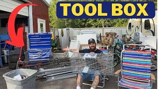 Harbor Freight HUGE Dumpster SCORE Mechanics Tool Cart