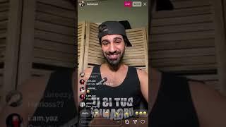 Holistic Ali answers health questions in the comment section of his Instagram live