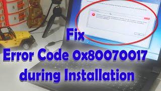 Windows Installation Error Code: 0x80070017 ||| Fix by Hardware Methods