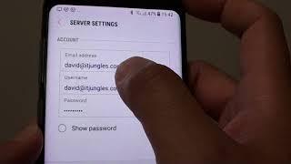 Samsung Galaxy S8: How to Setup POP3 Email Account