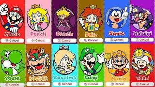 Super Mario 3D World - All 12 New Characters