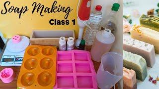 Soap Making class 1/ cold process and glycerine based soaps