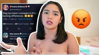 Andrea Brillantes and Kitty Duterte Twitter FIGHT