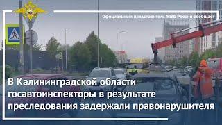 Ирина Волк: В Калининградской области автоинспекторы в результате погони задержали правонарушителя