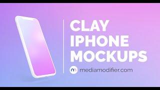 Clay iPhone Mockups