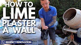 HOW TO LIME PLASTER A WALL | Regency Renovation #15 | Build with A&E