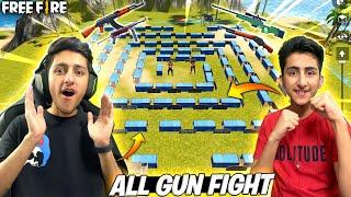 Fighting With My Brother In Craftland Mode  Sniper challenge (Funny Moments) - Garena Free Fire